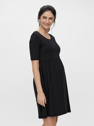 Čierne tehotenské šaty Mama.licious Elnora