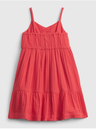 Červené holčičí dětské šaty strappy tank dress