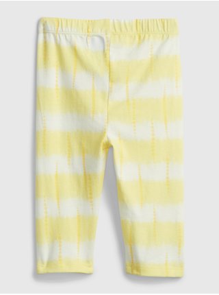 Žluté holčičí dětské legíny organic cotton crop leggings
