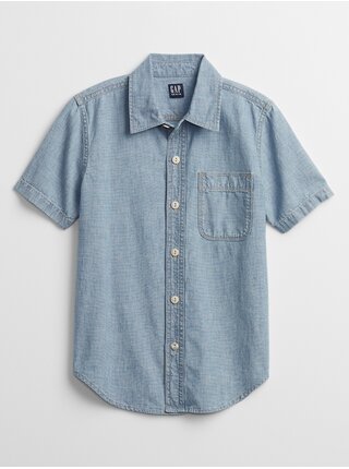 Modrá klučičí dětská košile chambray shirt