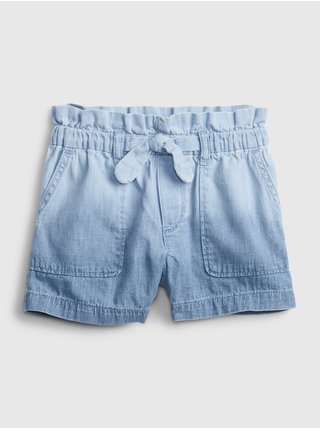 Modré holčičí dětské kraťasy ruffle dip dye shorts