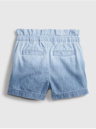 Modré holčičí dětské kraťasy ruffle dip dye shorts