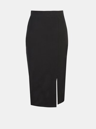 Čierna púzdrová sukňa s rozparkom TOP SECRET