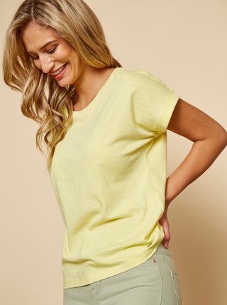 Žluté dámské basic tričko ZOOT Baseline Ruthie