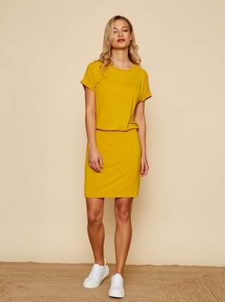 Žluté basic šaty ZOOT Baseline Nona