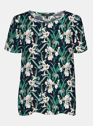 Zeleno-modrá kvetovaná blúzka VERO MODA Simply