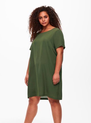 Zelené šaty ONLY CARMAKOMA