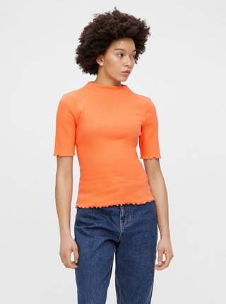 Oranžové tričko se stojáčkem Pieces Nukisa