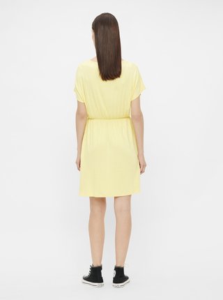 Letné a plážové šaty pre ženy Pieces - žltá