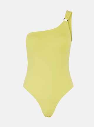 Žlté jednodielne asymetrické plavky Pieces Groa