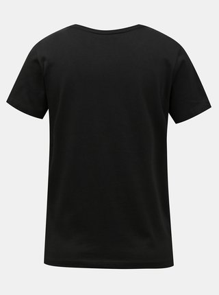 Černé dámské tričko s potiskem s ozdobnými detaily Guess Icon Logo T-shirt