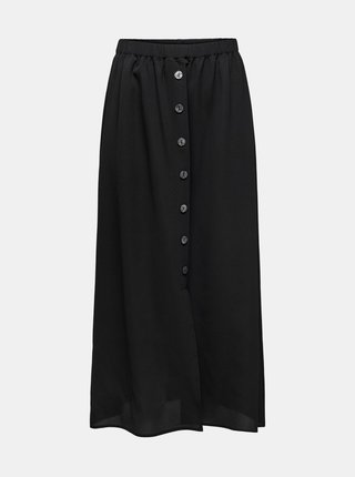 Čierna maxi sukňa s gombíkmi ONLY Nova