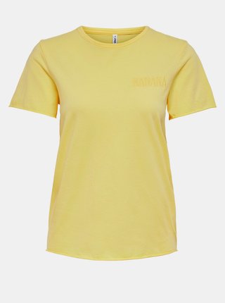 Žluté basic tričko ONLY Fruity