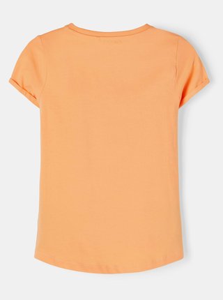 Oranžové holčičí tričko s potiskem name it Vix