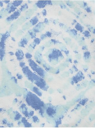Modré klučičí dětské pyžamo organic cotton tie-dye pj set
