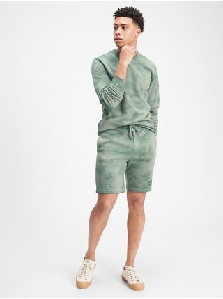 Zelené pánské kraťasy GAP Logo tie-dye pull-on shorts
