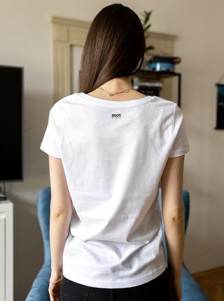 Tričká s krátkym rukávom pre ženy ZOOT Original - biela