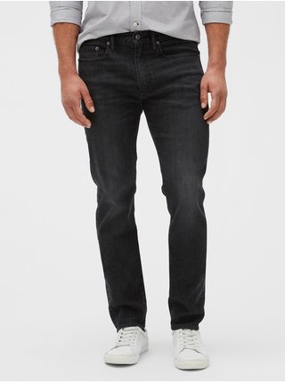 Šedé pánské džíny soft wear slim jeans with Washwell GAP