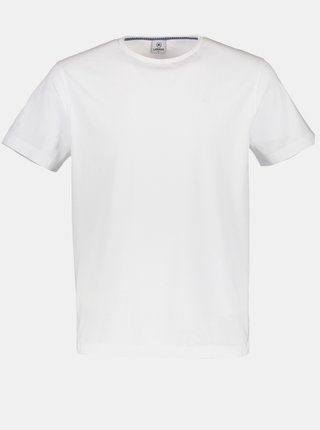 Biele pánske basic tričko LERROS