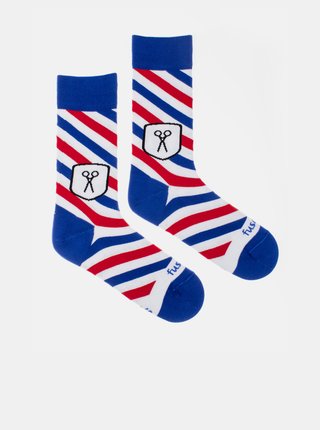 Ponožky Fusakle - modrá, biela, červená