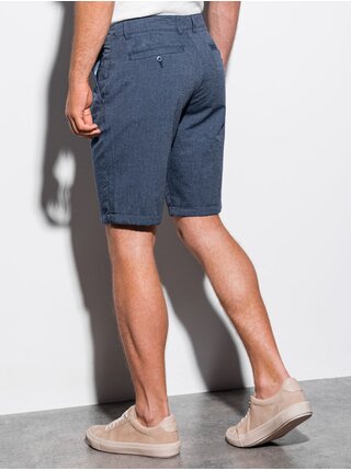 Tmavě modré pánské basic kraťasy Ombre Clothing W222