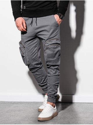Pánské jogger kalhoty P996 - šedá