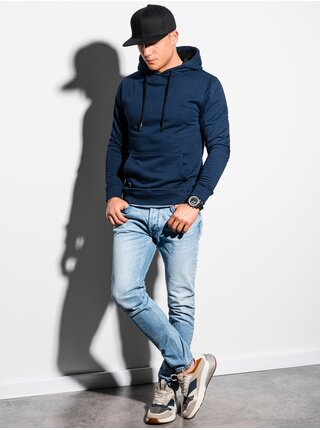 Tmavě modrá pánská mikina Ombre Clothing  B1224 