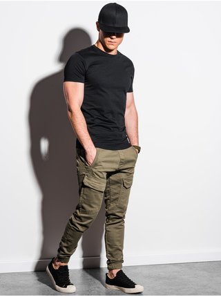 Černé pánské basic tričko Ombre Clothing  S1370  basic basic