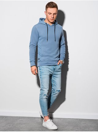 Modrá pánská mikina Ombre Clothing B1155