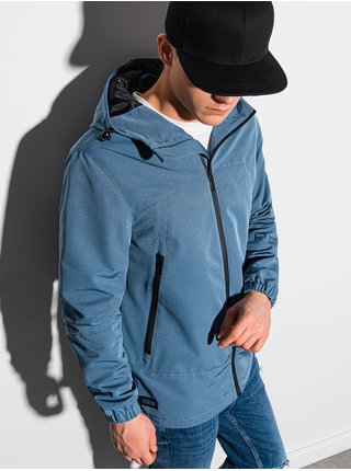Modrá pánská lehká bunda Ombre Clothing C478