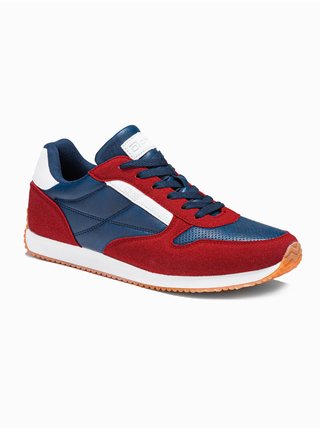 Pánské sneakers boty T310 - červeno/námořnická modrá