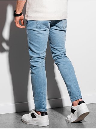 Modré pánské slim fit džíny Ombre Clothing P936