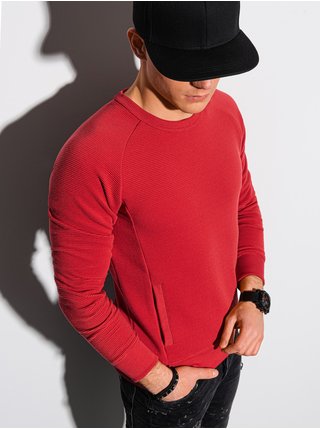 Červená pánská mikina Ombre Clothing B1156 