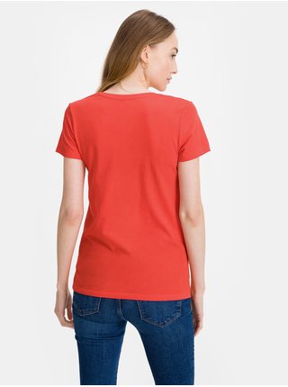 Červené dámské tričko GAP favorite v-neck t-shirt