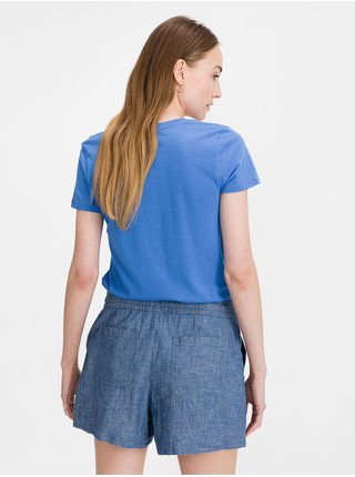 Modré dámské tričko GAP favorite v-neck t-shirt