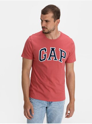 Červené pánské tričko GAP Logo bas arch t-shirt