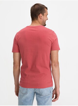 Červené pánské tričko GAP Logo bas arch t-shirt
