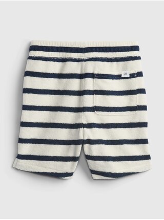 Šedé klučičí dětské kraťasy GAP stripe pull-on shorts