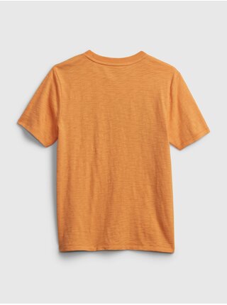 Oranžové klučičí dětské tričko GAP Logo t-shirt