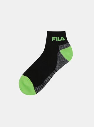Sada troch párov čiernych členkových ponožiek FILA