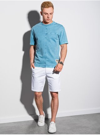Modré pánské tričko Ombre Clothing S1379