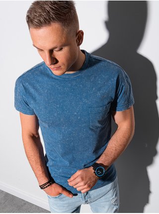 Pánske tričko bez potlače S1375 - nebesko modrá