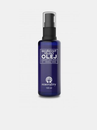 Skořicový tělový olej pro všechny typy pokožky RENOVALITY (100 ml)