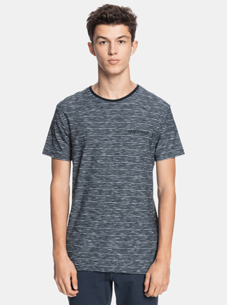 Tmavě šedé pánské vzorované tričko Quiksilver Kentin