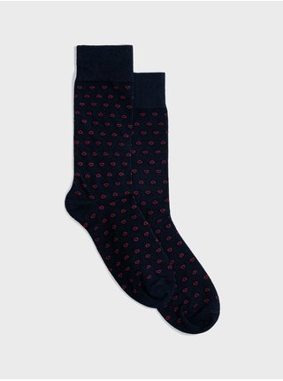 Černé pánské ponožky print crew socks vday sock GAP