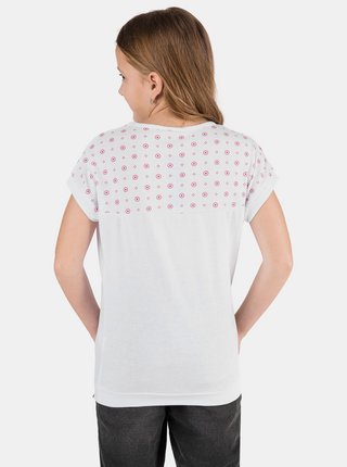 Bílé holčičí vzorované tričko SAM 73