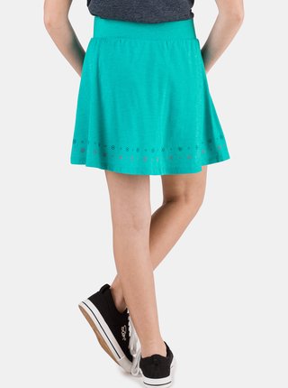Zelená holčičí vzorovaná sukně SAM 73