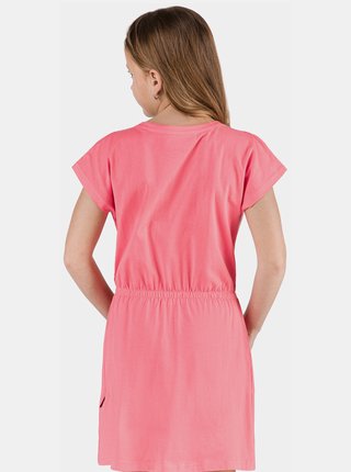 Růžové holčičí šaty s potiskem SAM 73
