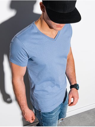 Pánske tričko bez potlače S1369 - nebesko modrá