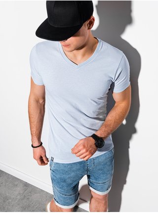 Pánske tričko bez potlače S1369 - svetlo sivá